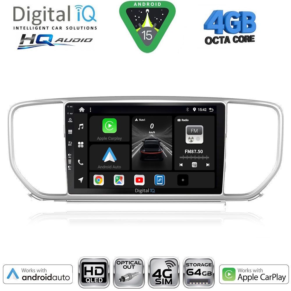 BXK19327-15 DIGITAL IQ BXK 19327_CPAA (9inc) MULTIMEDIA TABLET for KIA SPORTAGE mod. 2018-2021 - Image 1