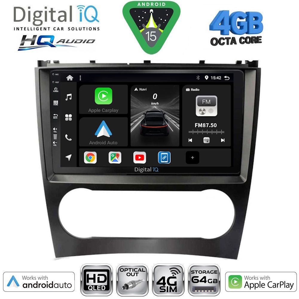 BXK19404-15 DIGITAL IQ BXK 19404_CPAA (9inc) MULTIMEDIA TABLET for MERCEDES C – CLK (W203-209) mod. 2004-2008 - Image 1