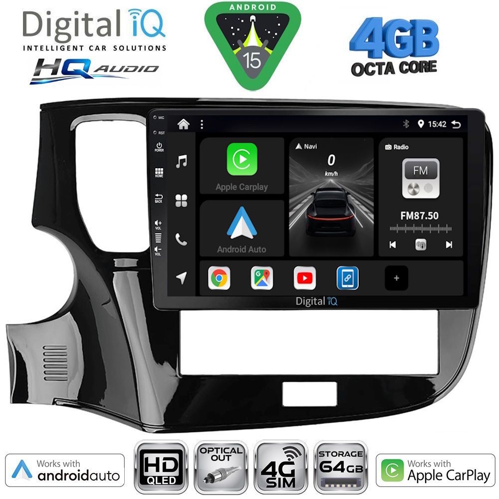 BXK19440-15 DIGITAL IQ BXK 19440_CPAA (10inc) MULTIMEDIA TABLET for MITSUBISHI OUTLANDER mod. 2020-2022 - Image 1