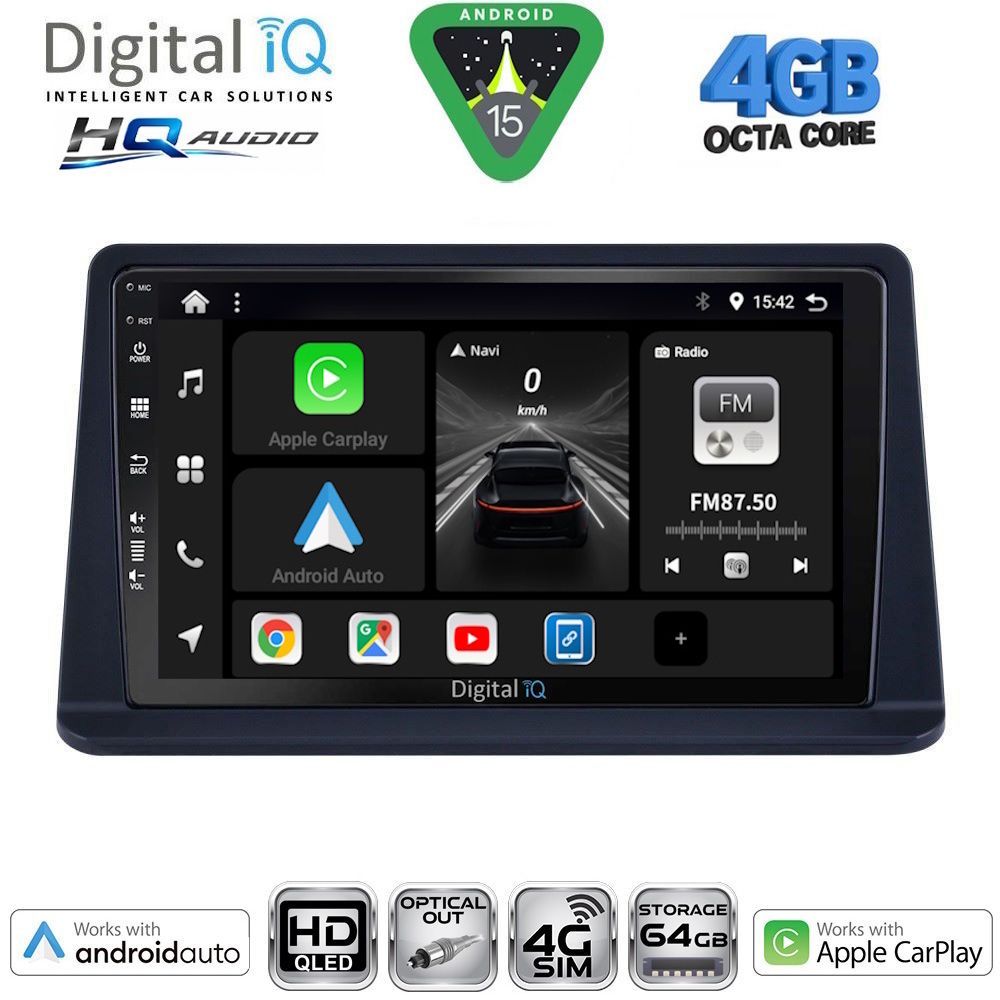 BXK19445-15 DIGITAL IQ BXK 19445_CPAA (9inc) MULTIMEDIA TABLET for MITSUBISHI PAJERO mod. 1999-2006 - Image 1