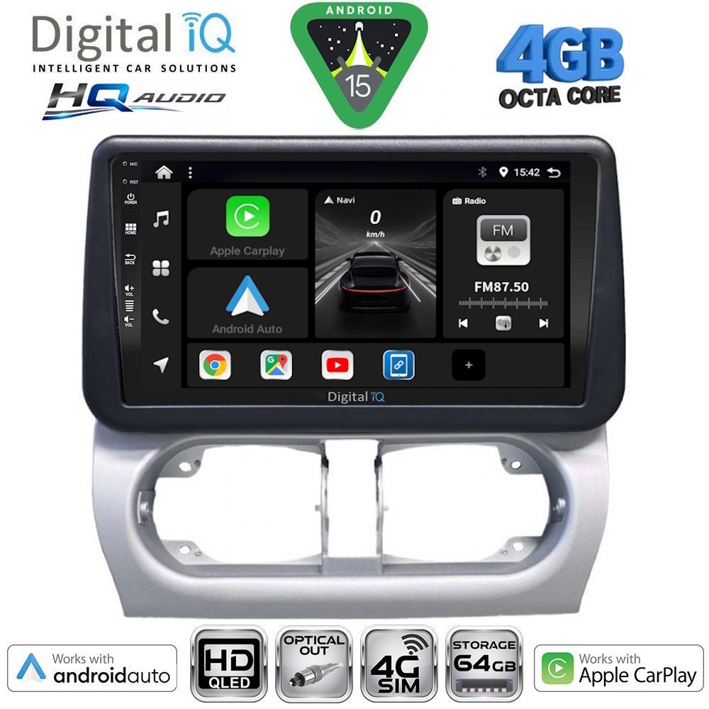 BXK19500-15 DIGITAL IQ BXK 19500_CPAA (9inc) MULTIMEDIA TABLET for OPEL CORSA C mod 2000-2006 - TIGRA mod. 2004-2009 - Image 1