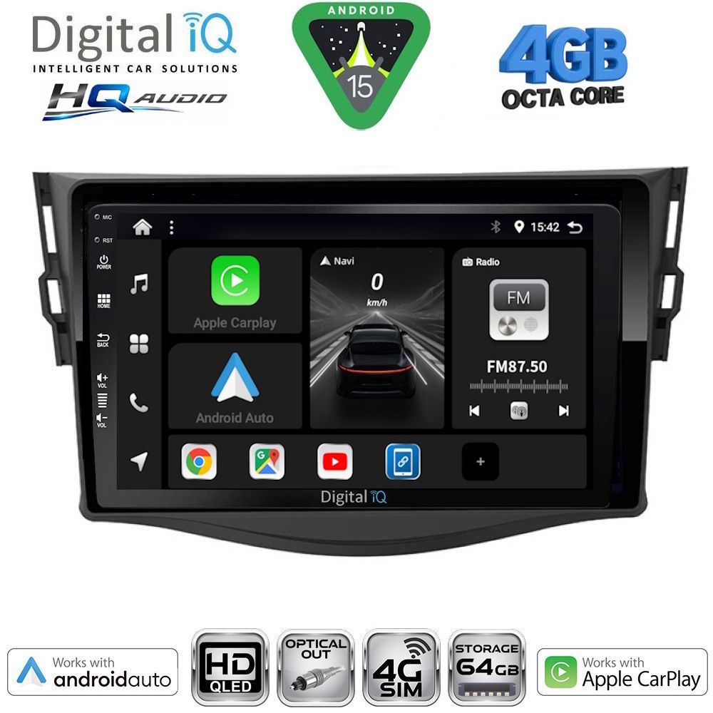 BXK19731-15 DIGITAL IQ BXK 19731_CPAA (9inc) MULTIMEDIA TABLET for TOYOTA RAV 4 mod. 2006-2012 - Image 1