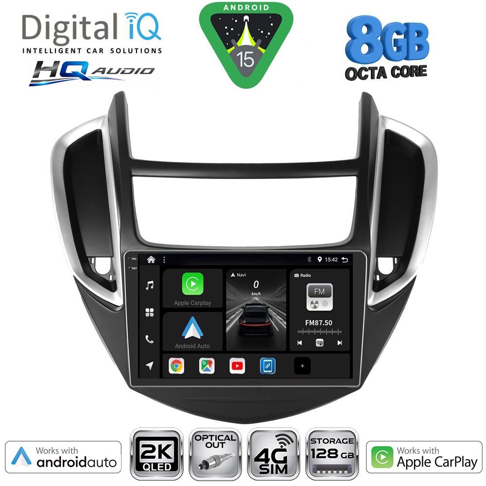 BXK20080_15_ DIGITAL IQ BXK 20080_CPAA (9inc) MULTIMEDIA TABLET for CHEVROLET TRAX mod. 2014-2022 - Image 1