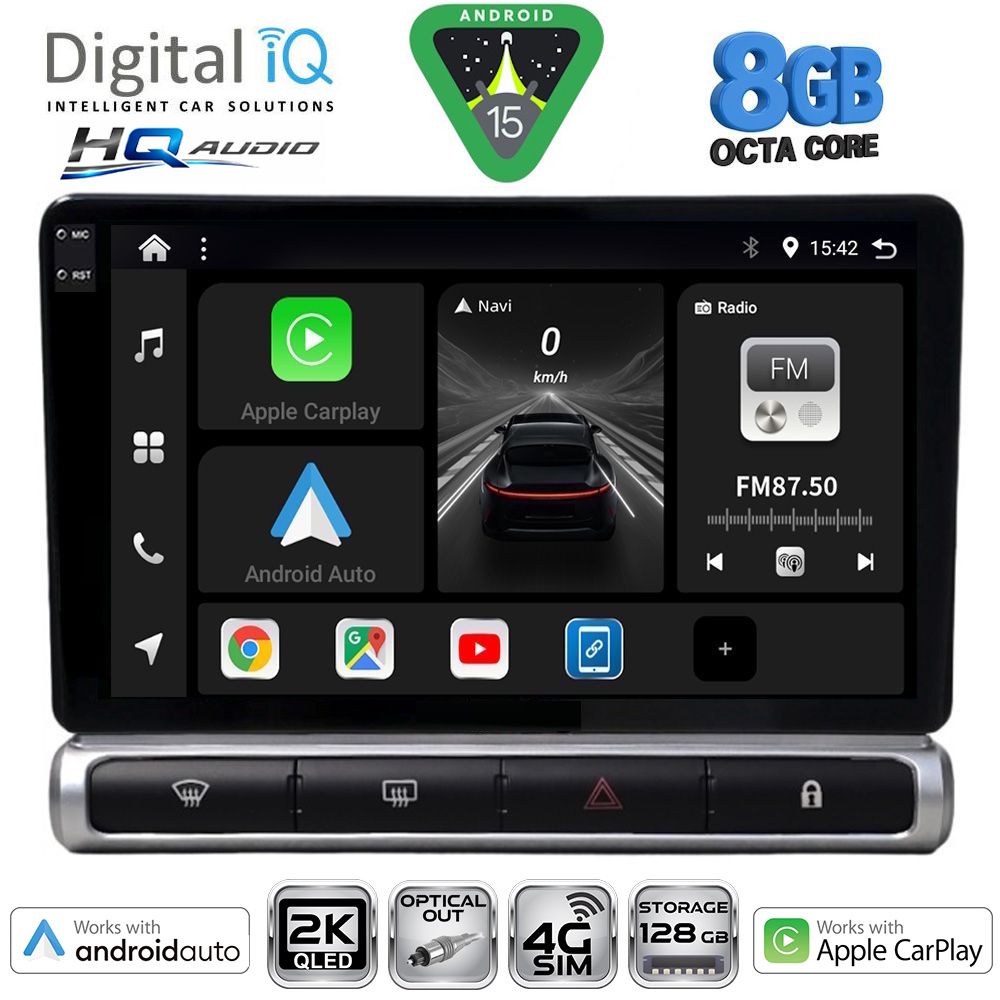 BXK20093H_15_ DIGITAL IQ BXK 20093H_CPAA (9inc) MULTIMEDIA TABLET for CITROEN C3 - DS3 mod. 2016-2024 High Version - Image 1
