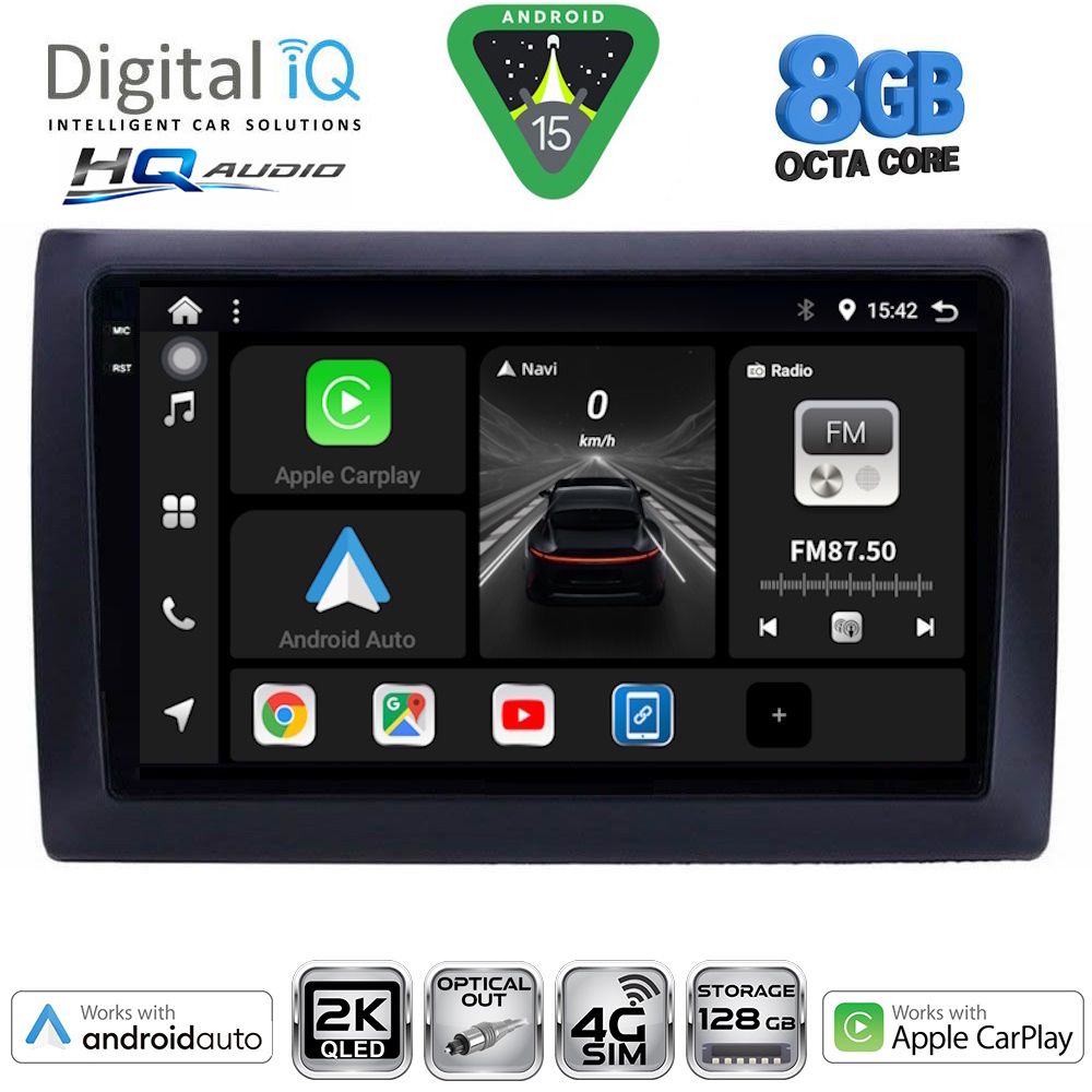 BXK20145_15_ DIGITAL IQ BXK 20145_CPAA (9inc) MULTIMEDIA TABLET for FIAT STILO mod. 2001-2007 - Image 1