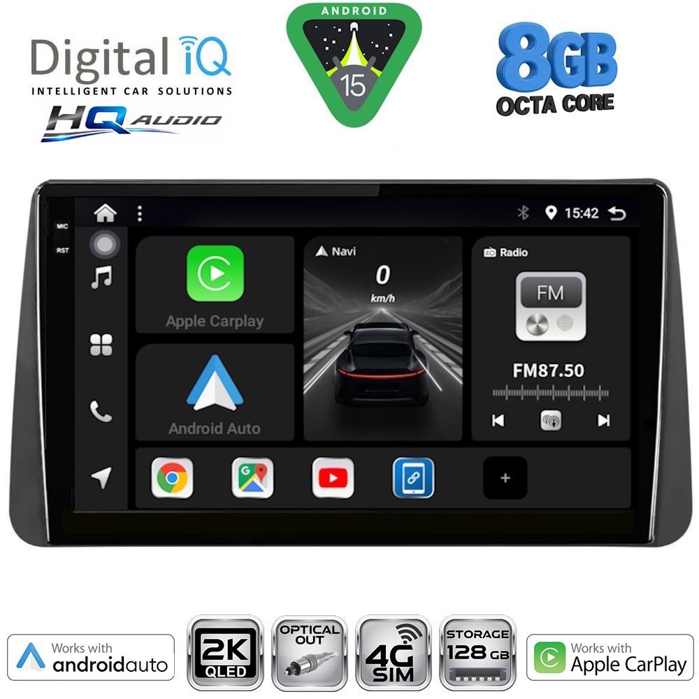 BXK20149_15 DIGITAL IQ BXK 20149_CPAA DASH (9inc) MULTIMEDIA TABLET for FIAT TIPO mod. 2018-2023 - Image 1