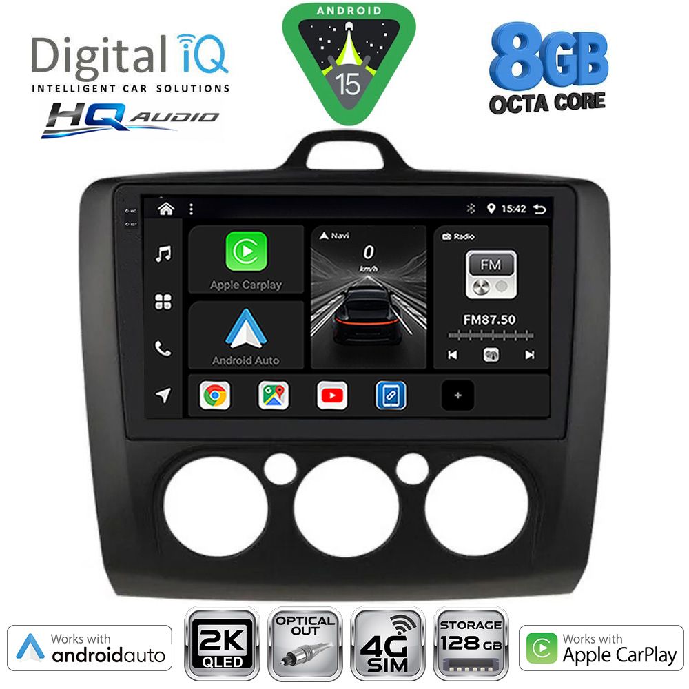 BXK20156ΒL-AC_15-1 DIGITAL IQ BXK 20156BL_CPAA A/C (9inc) MULTIMEDIA TABLET for FORD FOCUS mod. 2005-2012 (BLACK) - Image 1