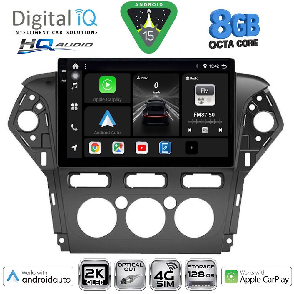 BXK20163AC_15 DIGITAL IQ BXK 20163_CPAA A/C (10inc) MULTIMEDIA TABLET for FORD MONDEO mod. 2011-2013 - Image 1