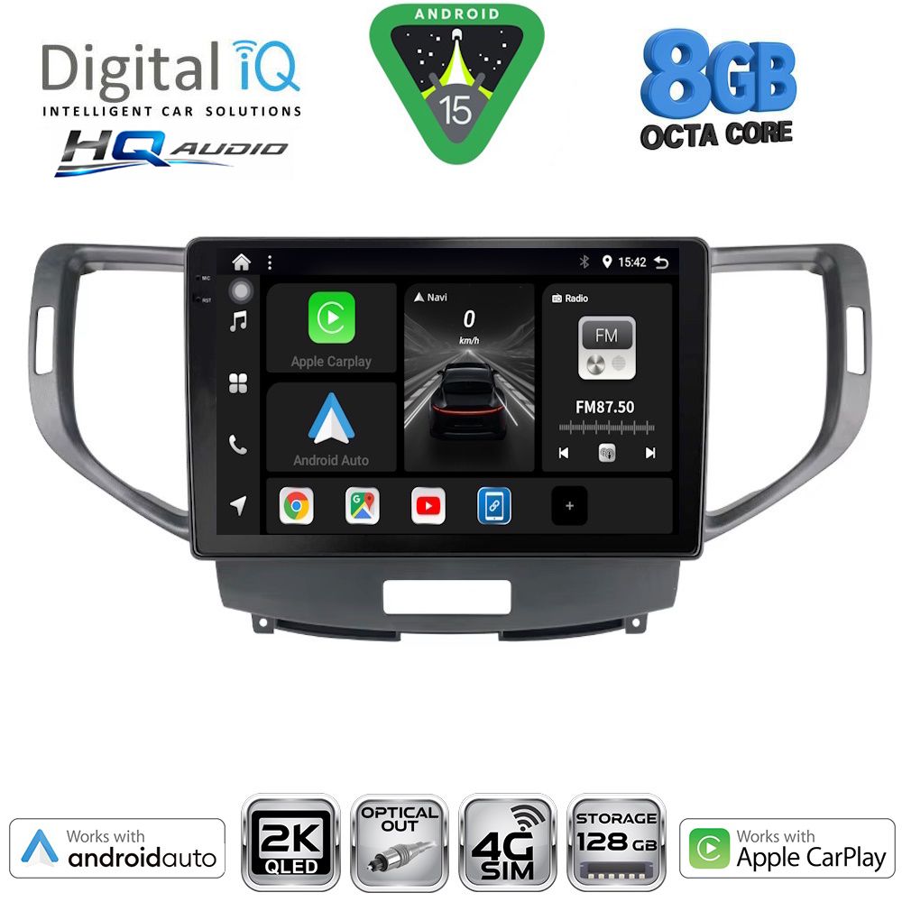 BXK20183_15 DIGITAL IQ BXK 20183_CPAA (9inc) MULTIMEDIA TABLET for HONDA ACCORD mod. 2008-2013 - Image 1