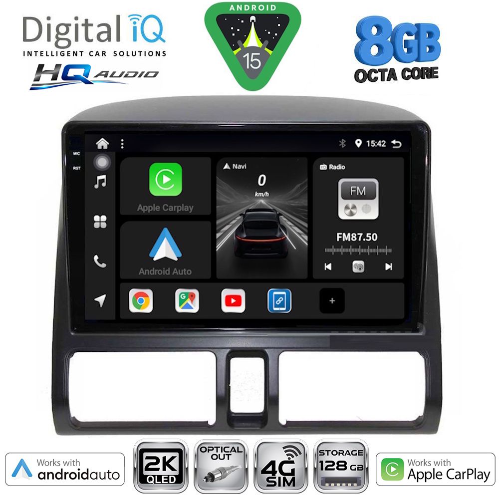 BXK20196_CL_15 DIGITAL IQ BXK 20196_CPAA CLIMA (9inc) MULTIMEDIA TABLET for HONDA CRV mod. 1996-2006 - Image 1
