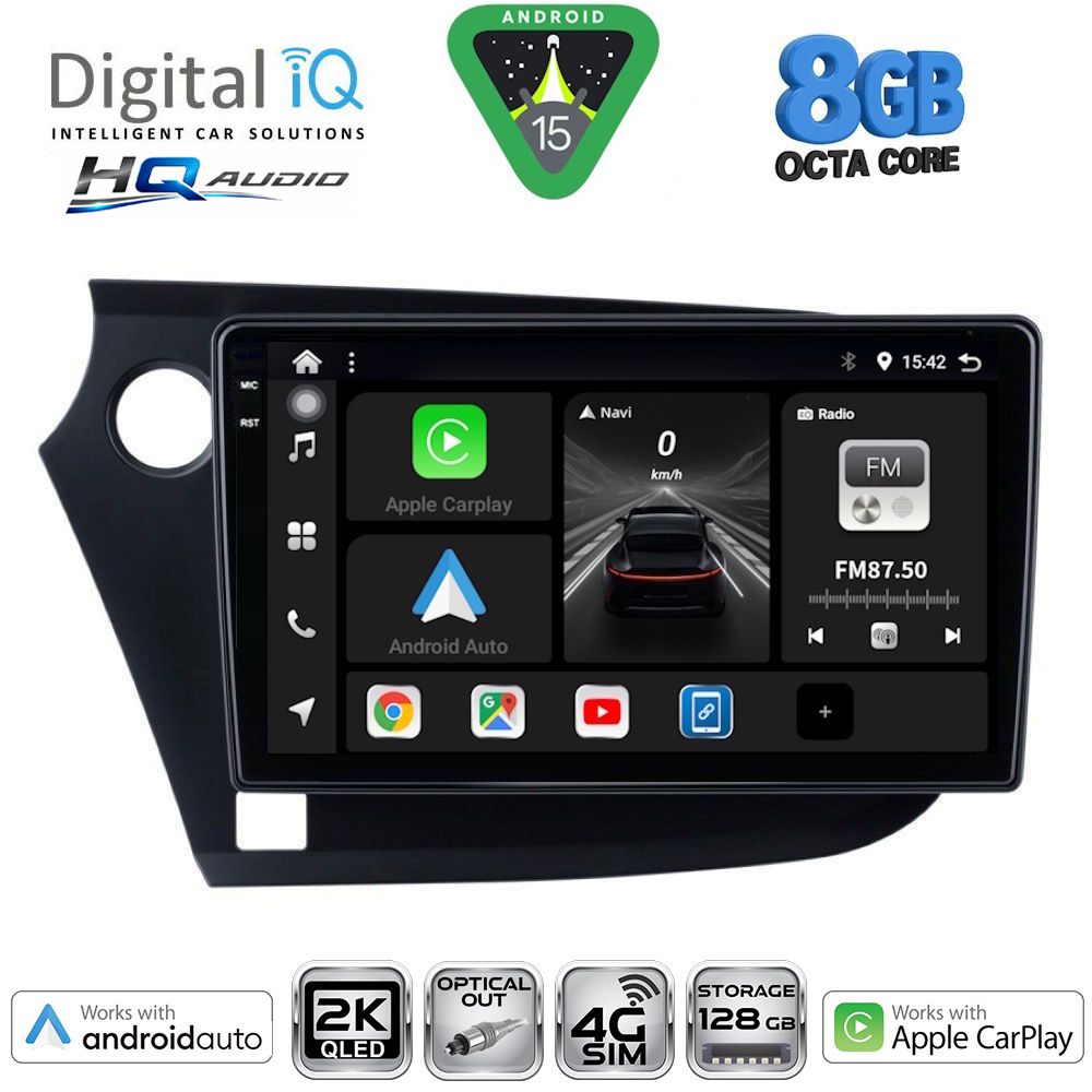 BXK20205_15 DIGITAL IQ BXK 20205_CPAA (9inc) MULTIMEDIA TABLET for HONDA INSIGHT mod. 2009-2014 - Image 1