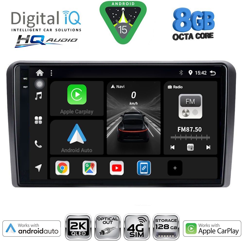 BXK20221_15 DIGITAL IQ BXK 20221_CPAA (9inc) MULTIMEDIA TABLET for HYUNDAI H1 mod. 2007-2020 - Image 1