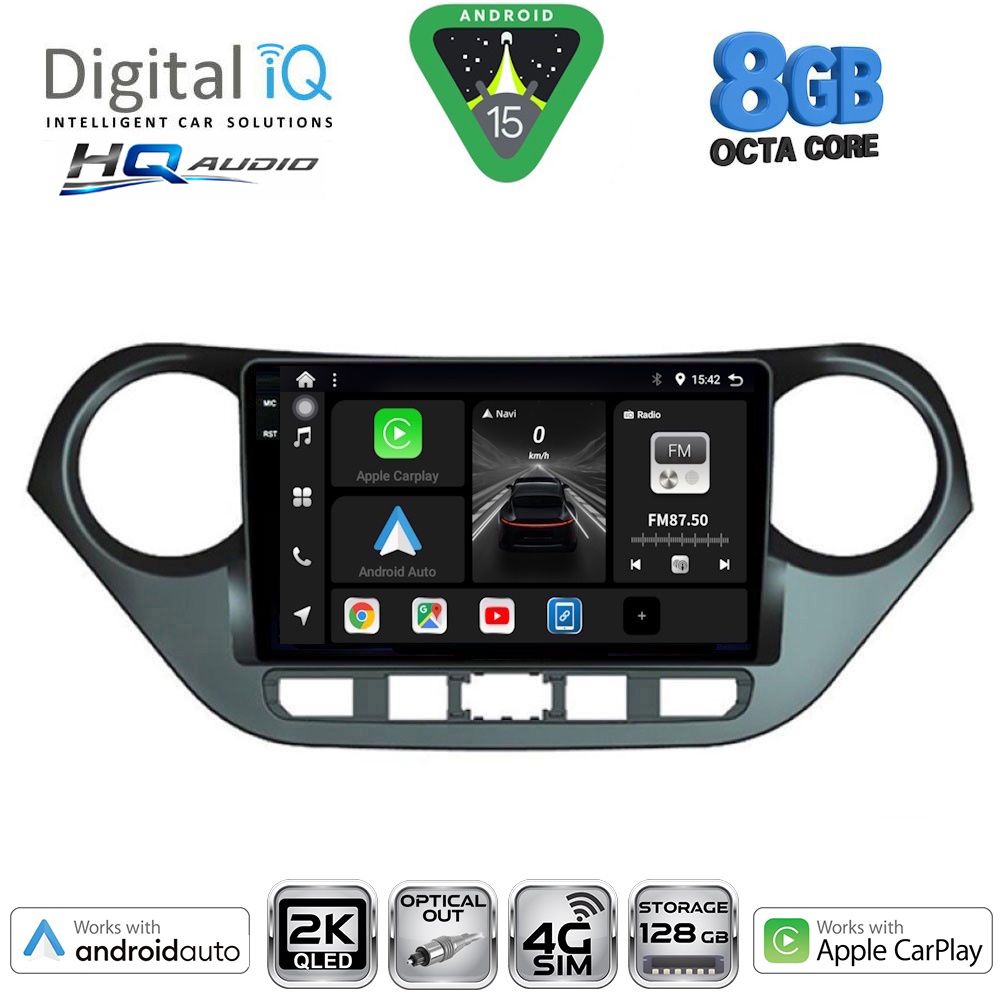 BXK20224_15 DIGITAL IQ BXK 20224_CPAA (9inc) MULTIMEDIA TABLET for HYUNDAI i10 mod. 2014-2020 - Image 1