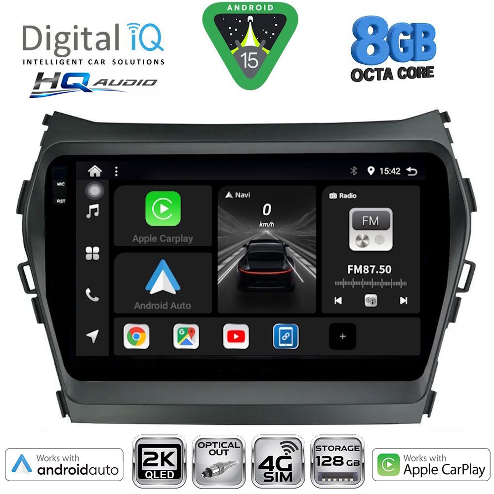BXK20238_15 DIGITAL IQ BXK 20238_CPAA (9inc) MULTIMEDIA TABLET for HYUNDAI IX45 - SANTA FE mod. 2013-2017 - Image 1