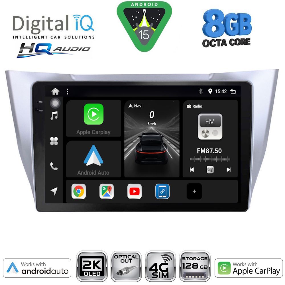 BXK20345SL-15 DIGITAL IQ BXK 20345SL_CPAA (10inc) MULTIMEDIA TABLET for LEXUS RX 300 – 400 mod. 2003-2008 - Image 1