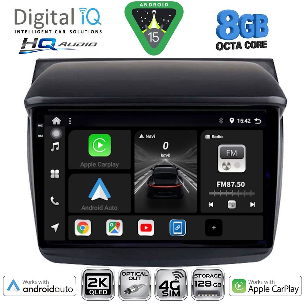 BXK20436_15 DIGITAL IQ BXK 20436_CPAA (9inc) MULTIMEDIA TABLET for MITSUBISHI L200 mod. 2006-2015 - Image 1