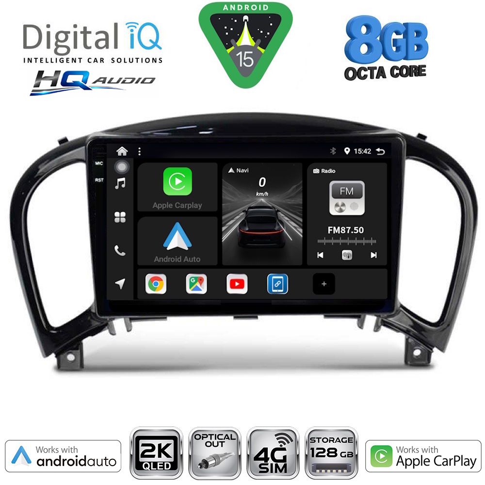 BXK20452_15 DIGITAL IQ BXK 20452_CPAA (9inc) MULTIMEDIA TABLET for NISSAN JUKE mod. 2009-2020 - Image 1