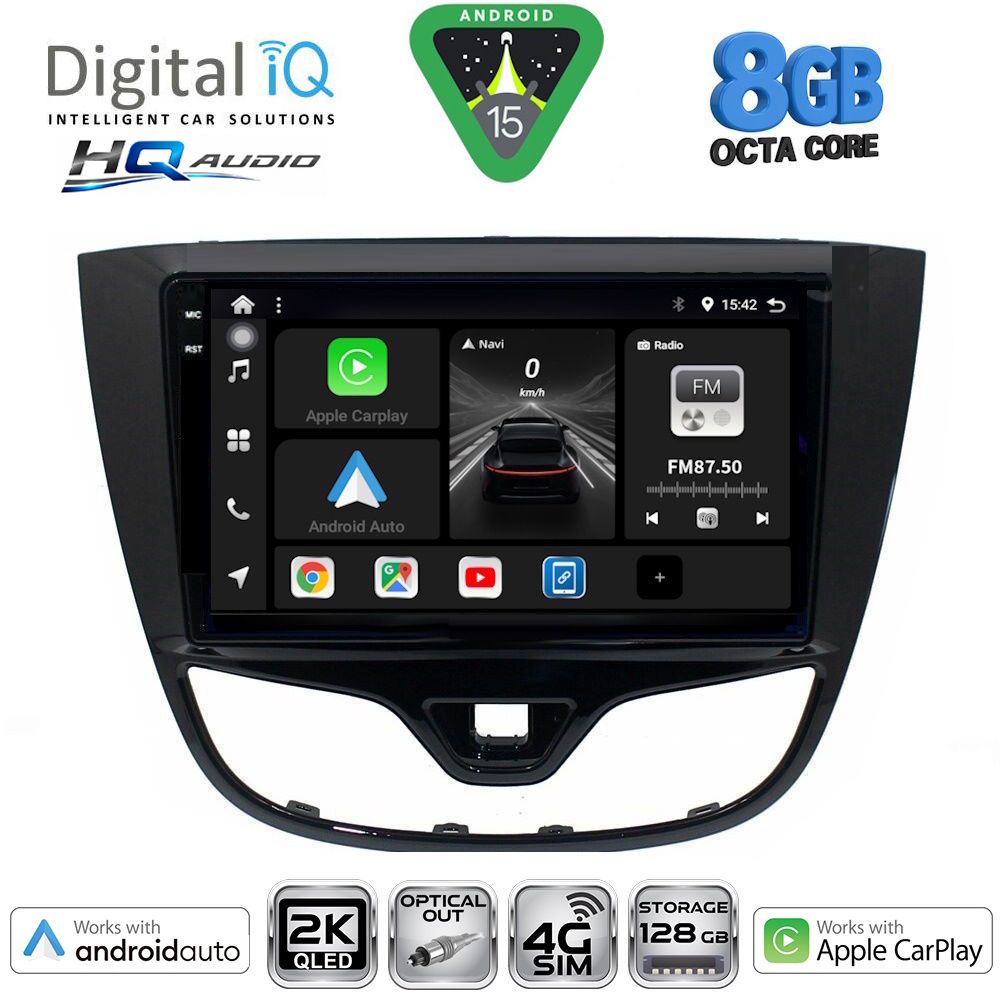 BXK20489_15 DIGITAL IQ BXK 20489_CPAA (10inc) MULTIMEDIA TABLET for OPEL KARL mod. 2014-2019 - Image 1