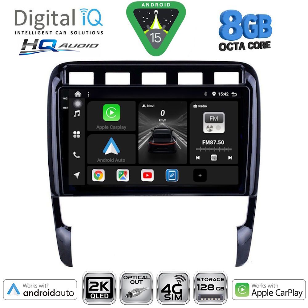 BXK20535_15 DIGITAL IQ BXK 20535_CPAA (9inc) MULTIMEDIA TABLET for PORSCHE CAYENNE mod. 2002-2011 - Image 1