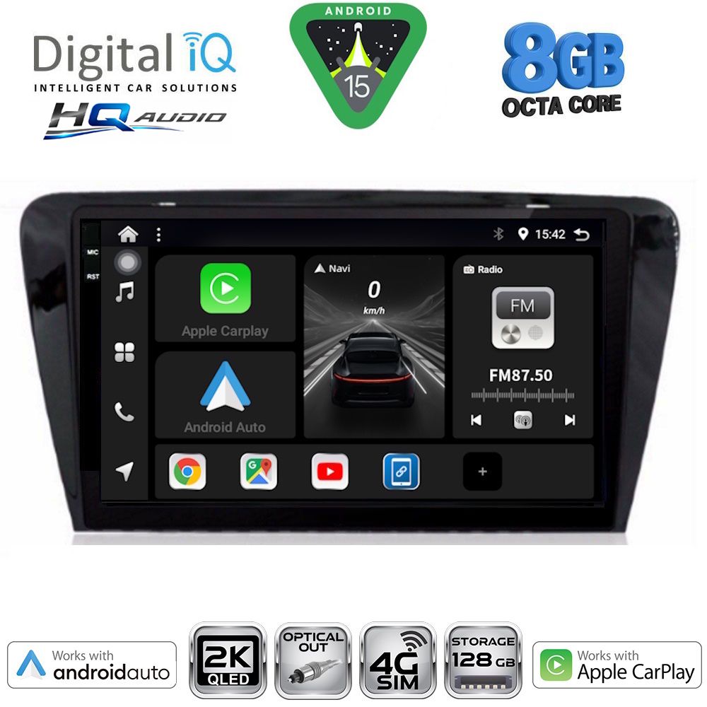 BXK20597_15 DIGITAL IQ BXK 20597_CPAA (10inc) MULTIMEDIA TABLET for SKODA OCTAVIA 7 mod. 2013-2021 - Image 1