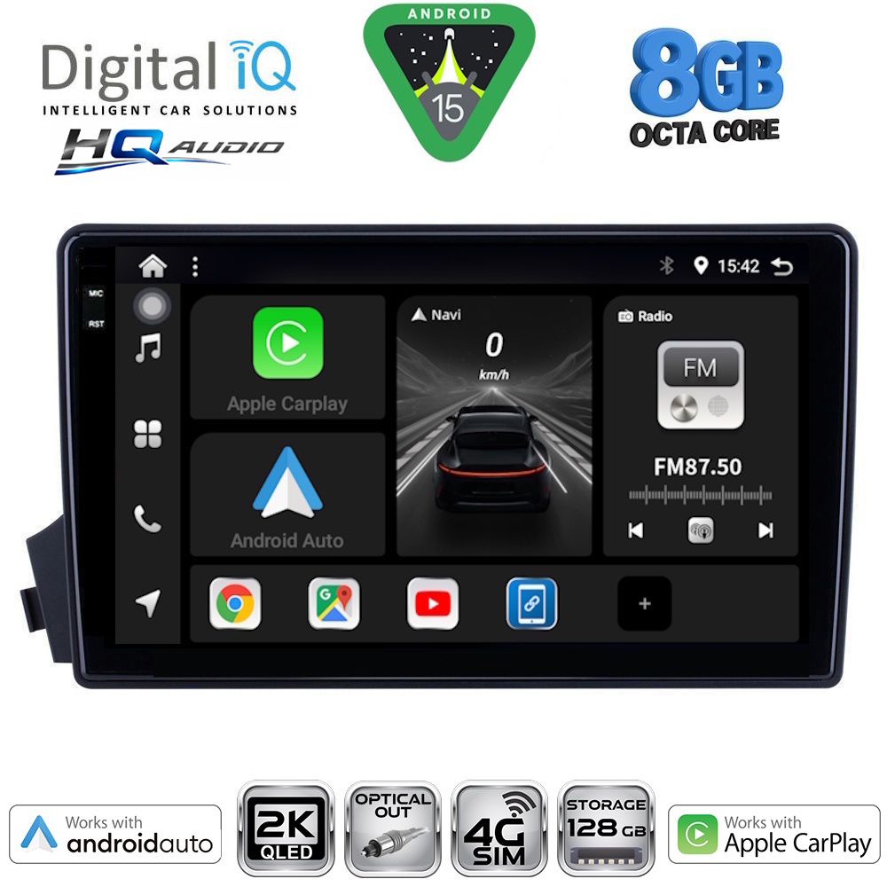BXK20650_15 DIGITAL IQ BXK 20650_CPAA (9inc) MULTIMEDIA TABLET for SSANGYONG ACTYON - KYRON mod. 2006-2015 - Image 1
