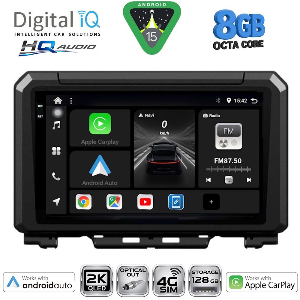BXK20679_15 DIGITAL IQ BXK 20679_CPAA (9inc) MULTIMEDIA TABLET for SUZUKI JIMNY mod. 2017-2026 - Image 1