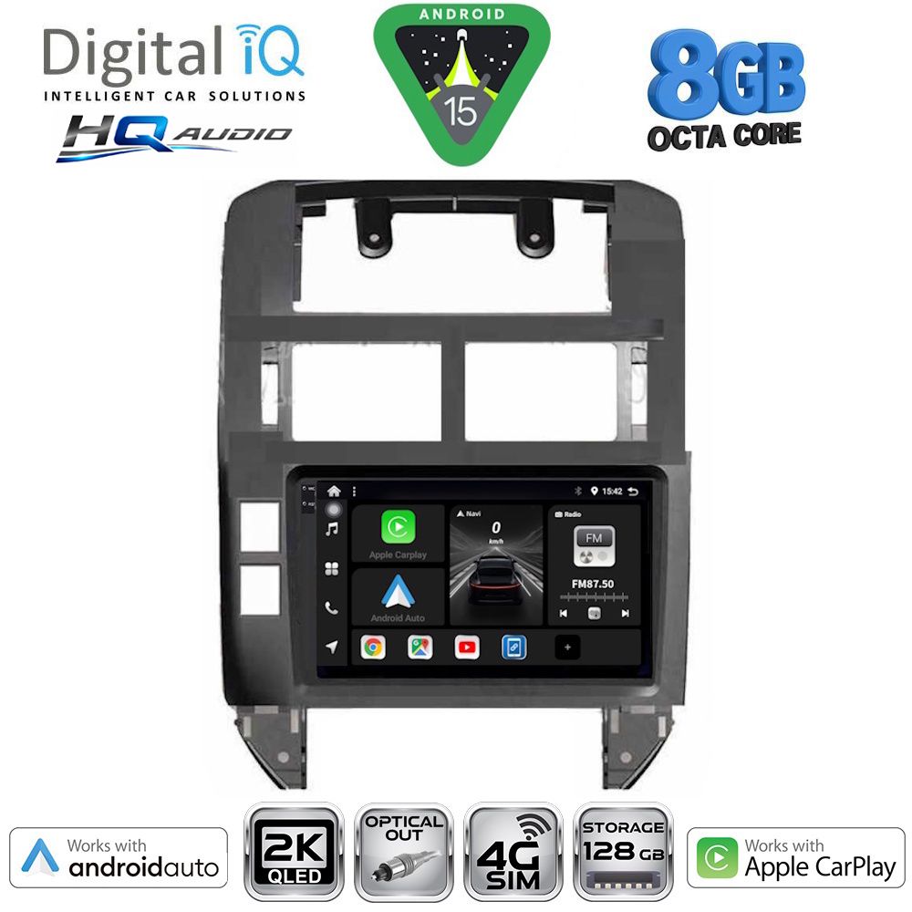 BXK20755_15 DIGITAL IQ BXK 20755_CPAA (9inc) MULTIMEDIA TABLET for VW POLO mod. 2002-2009 - Image 1