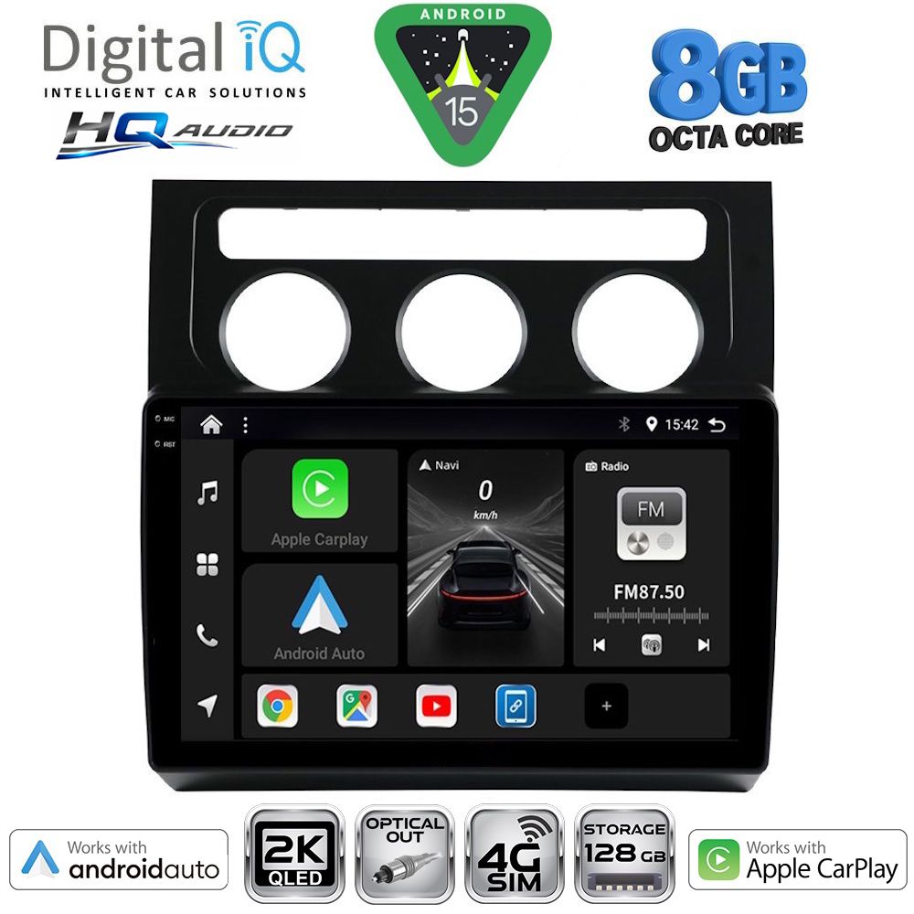 BXK20767CL_15 DIGITAL IQ BXK 20767_CPAA CLIMA (10inc) MULTIMEDIA TABLET for VW TOURAN mod. 2003-2010 - Image 1