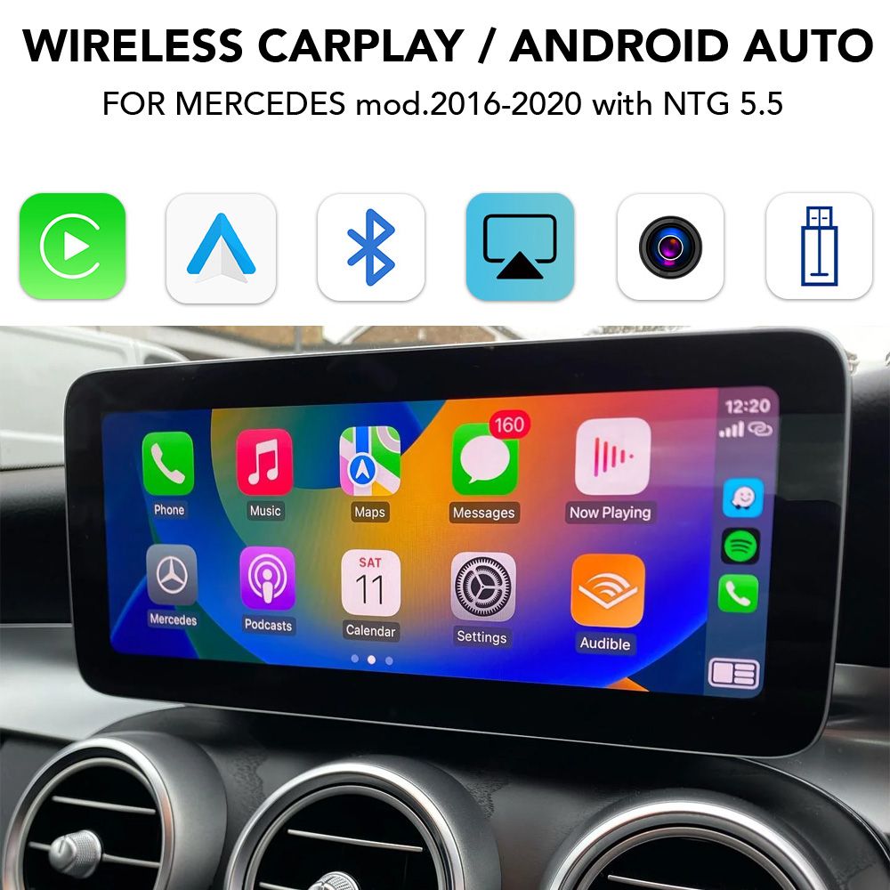 BZ246_CPAA DIGITAL IQ BZ 246 CPAA (CARPLAY / ANDROID AUTO BOX for MERCEDES mod.2016-2020 with NTG 5.5) - Image 1
