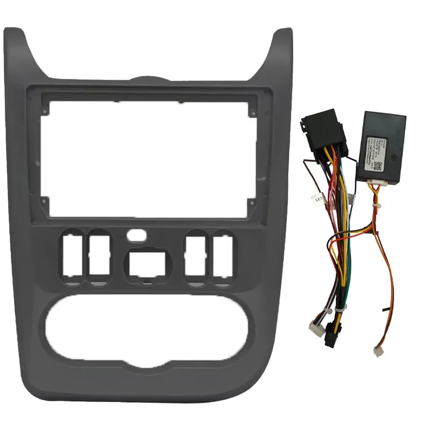 CR101BL DIQ CR101BL (FRAME 9" SILVER for DACIA DUSTER – LOGAN – SANDERO mod. 2006-2012) - Image 1
