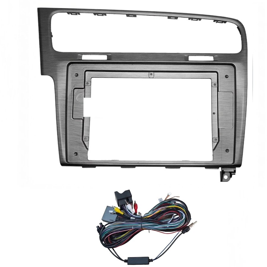 CR747SLL DIQ CR747SLL (FRAME 10" for VW GOLF 7 mod. 2013-2020 - SILVER LINES) - Image 1
