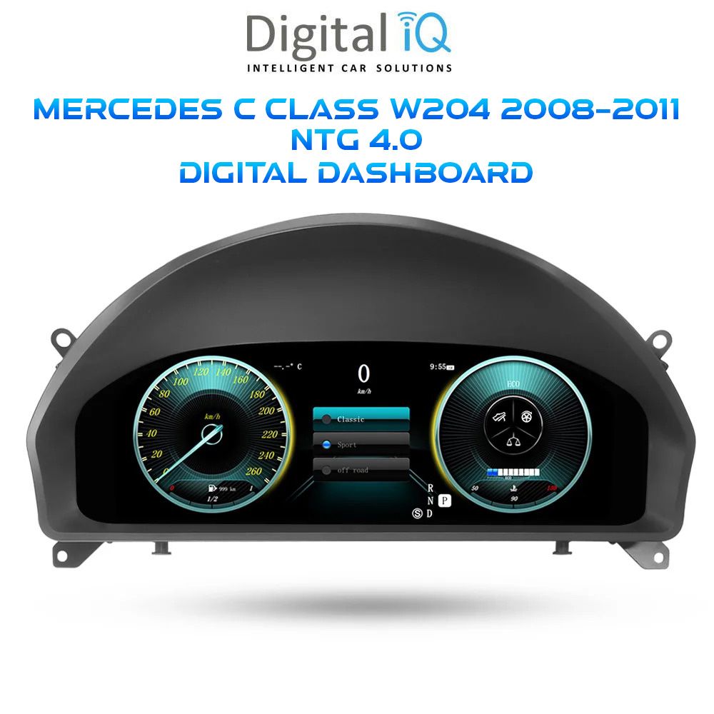 C_W204_2008-11_Digital_Dashboard_01 DIGITAL IQ DDD 984_DC (12.3in) DIGITAL INSTRUMENT CLUSTER for MERCEDES C CLASS (W204) mod. 2008-2011 - Image 1