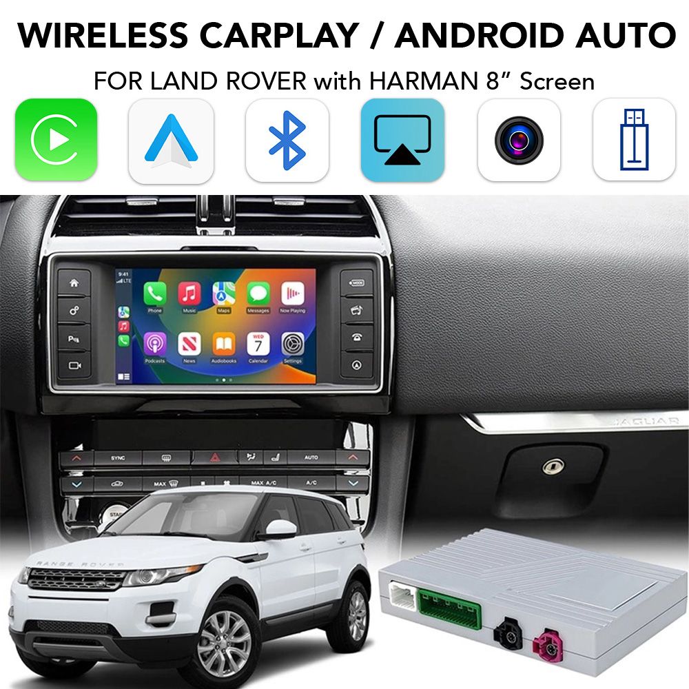 Digital_iQ_Carplay_LR523F_CPA_001 DIGITAL IQ LR 523F CPA (WIRELESS CARPLAY / ANDROID AUTO BOX with 2 CAMERA IN for JAGUAR - LAND ROVER mod. 2016-2019 with HARMAN 8" System) - Image 1