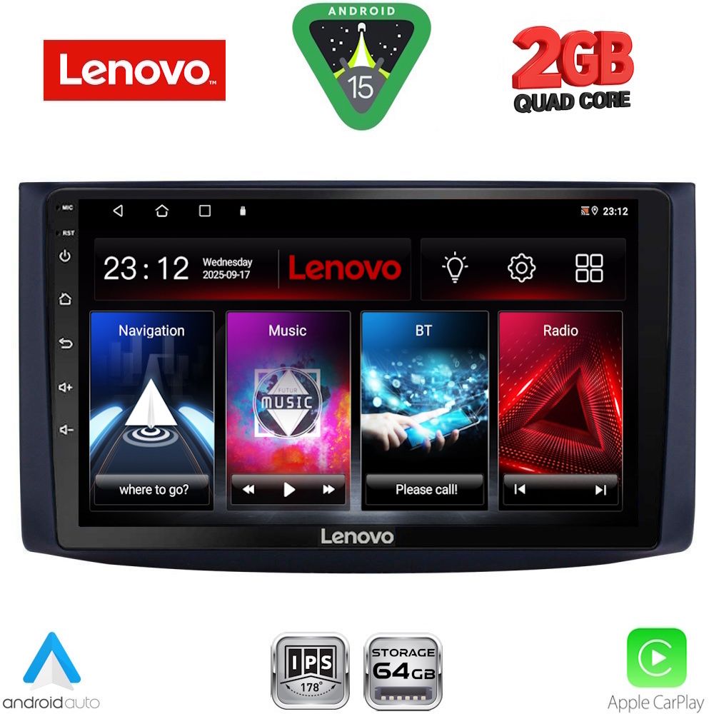 LVD2072_15 LENOVO LVD 2072_CPA (9inc) MULTIMEDIA TABLET for CHEVROLET AVEO mod. 2006-2010 - Image 1