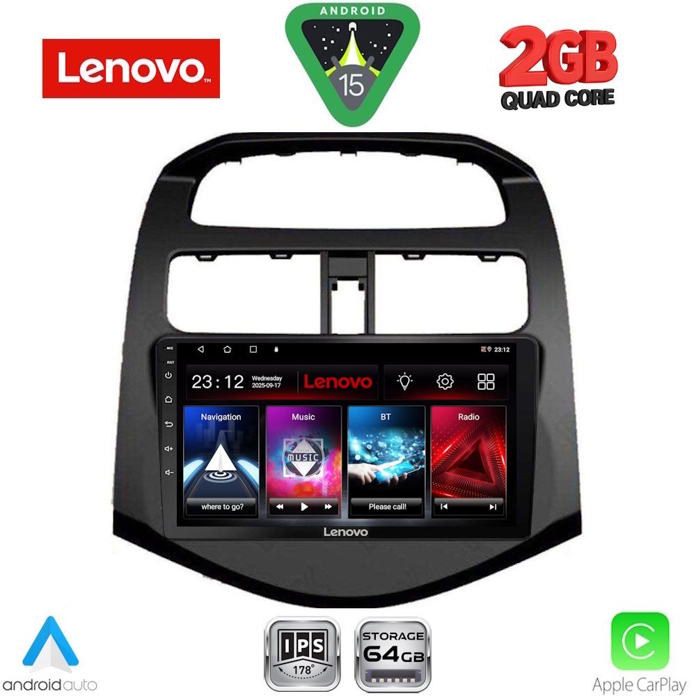 LVD2078_15 LENOVO LVD 2078_CPA (9inc) MULTIMEDIA TABLET for CHEVROLET SPARK mod. 2009-2015 - Image 1