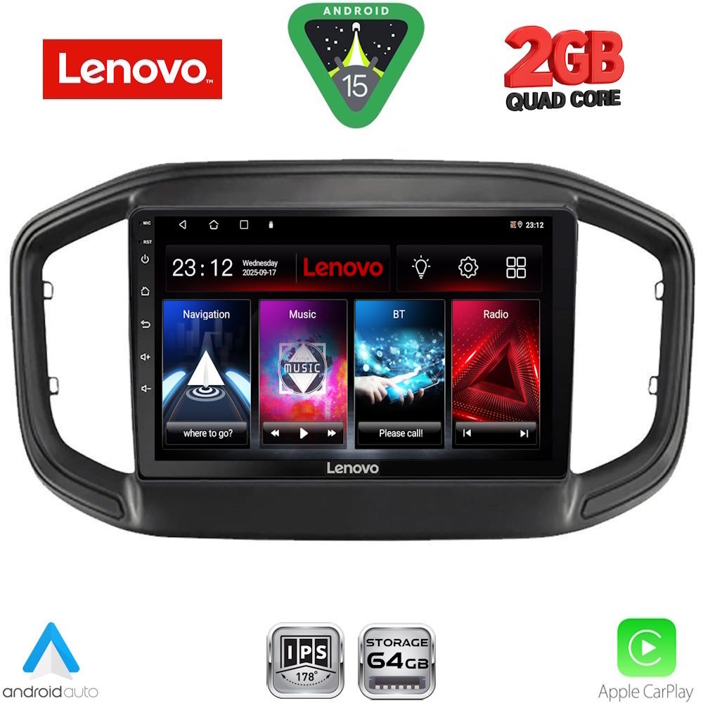 LVD2147_15 LENOVO LVD 2147_CPA (9inc) MULTIMEDIA TABLET for FIAT STRADA mod. 2020-2026 - Image 1