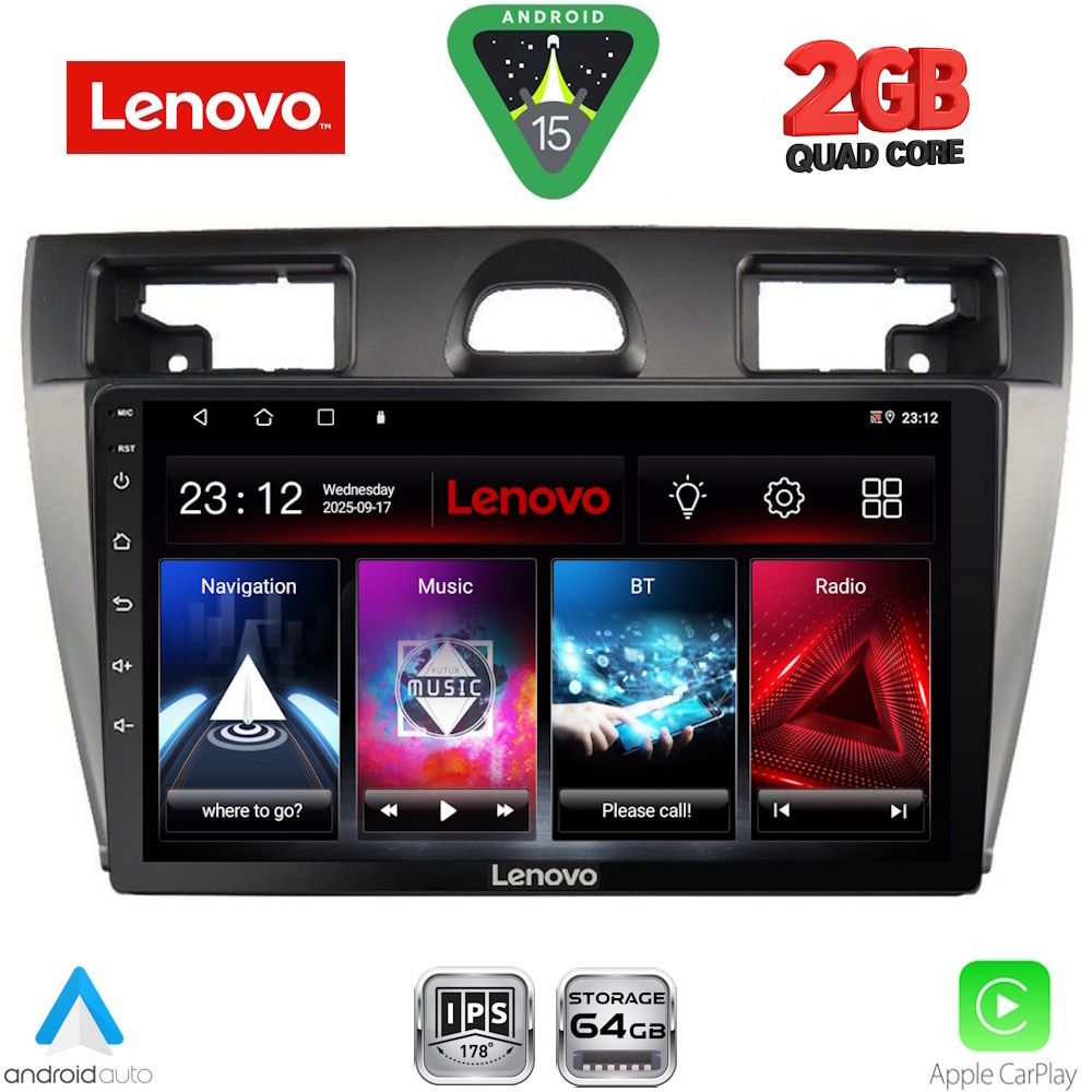 LVD2153SL-15 LENOVO LVD 2153SL_CPA (9inc) MULTIMEDIA TABLET for FORD FIESTA mod. 2005-2008 (SILVER) - Image 1