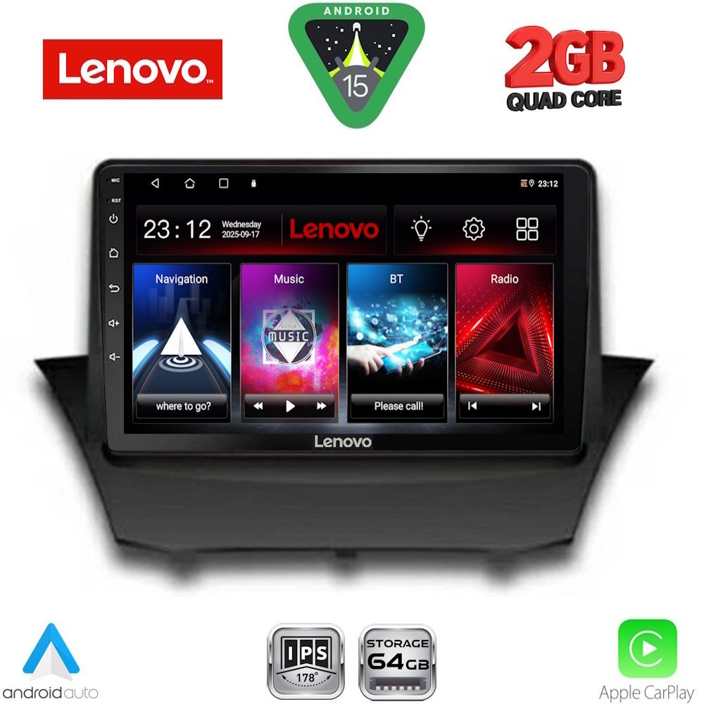 LVD2154_15 LENOVO LVD 2154A_CPA (9inc) MULTIMEDIA TABLET for FORD FIESTA mod. 2008-2017 - Image 1