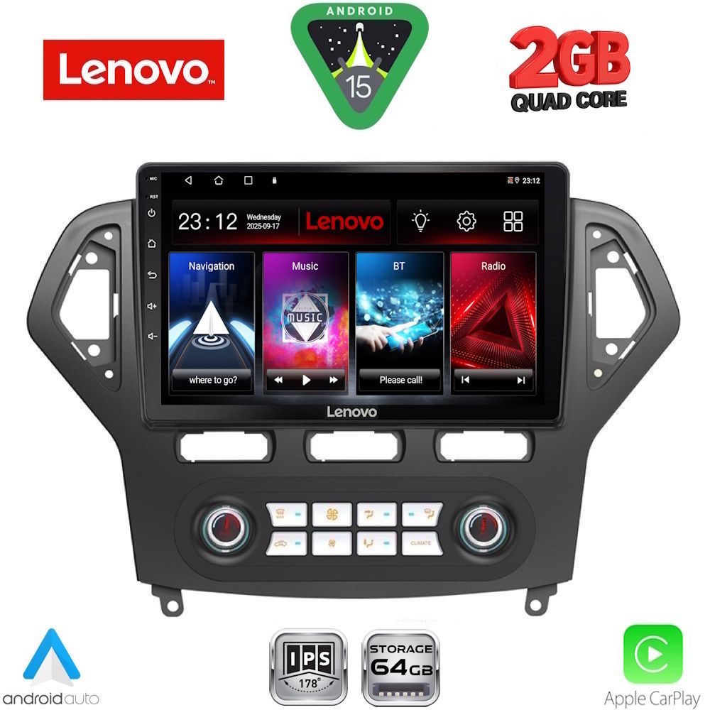 LVD2162CL_15 LENOVO LVD 2162_CPA CLIMA (10inc) MULTIMEDIA TABLET for FORD MONDEO mod. 2007-2011 - Image 1