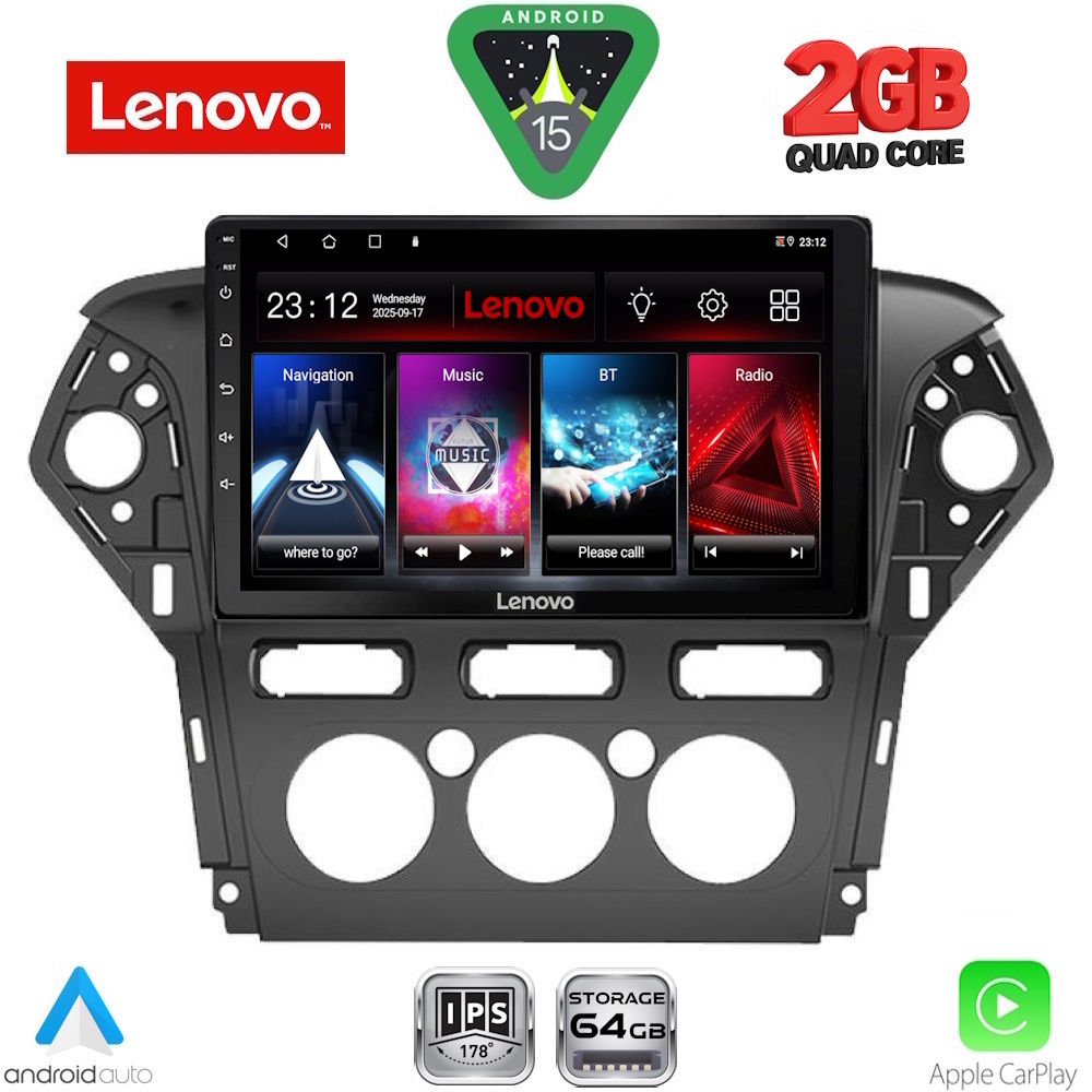 LVD2163AC_15 LENOVO LVD 2163_CPA A/C (10inc) MULTIMEDIA TABLET for FORD MONDEO mod. 2011-2013 - Image 1