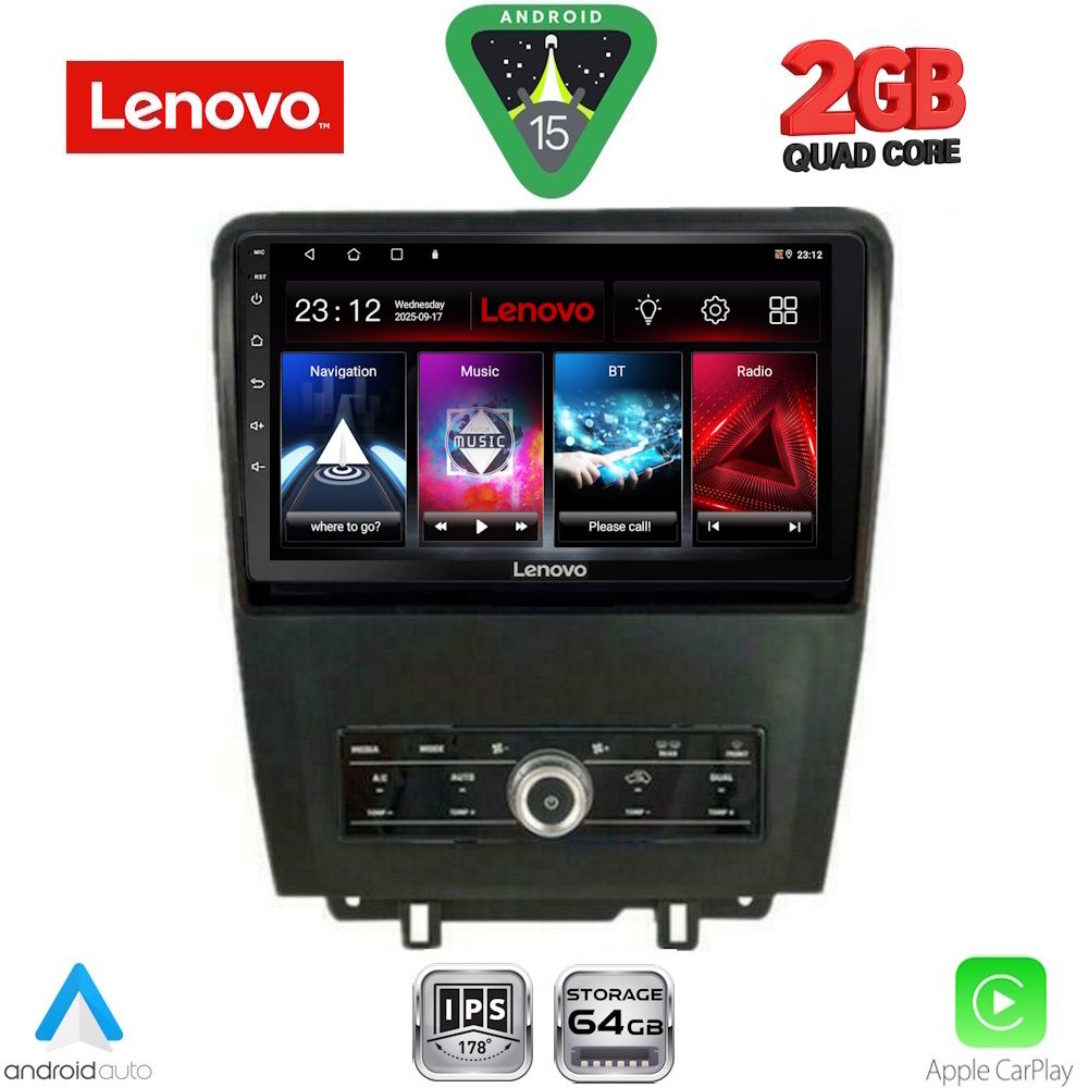 LVD2165_15 LENOVO LVD 2165_CPA (9inc) MULTIMEDIA TABLET for FORD MUSTANG mod. 2010-2015 - Image 1