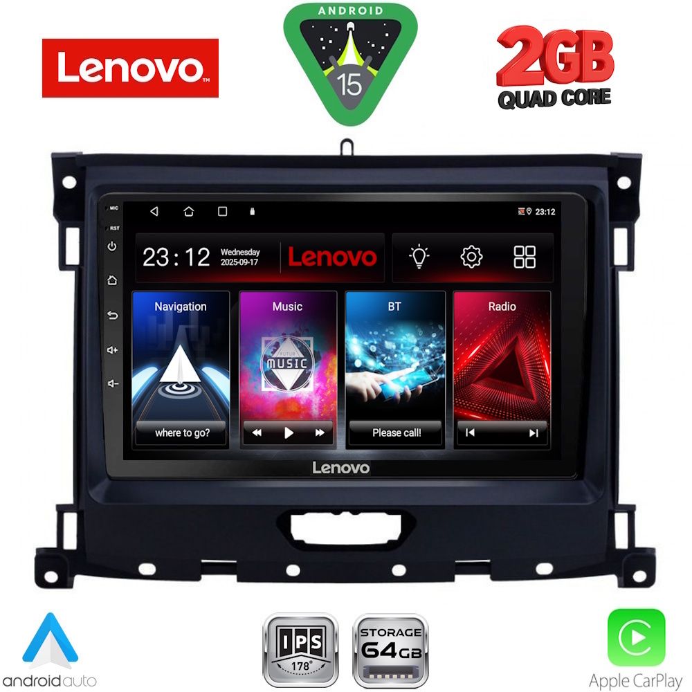 LVD2173_15 LENOVO LVD 2173_CPA (9inc) MULTIMEDIA TABLET for FORD RANGER mod. 2018-2024 - Image 1