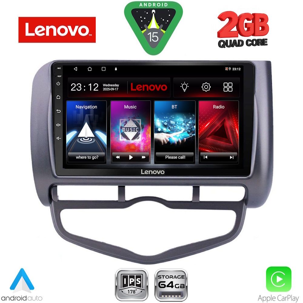 LVD2210_CL_15 LENOVO LVD 2210_CPA CLIMA (9inc) MULTIMEDIA TABLET for HONDA JAZZ mod. 2002-2008 - Image 1