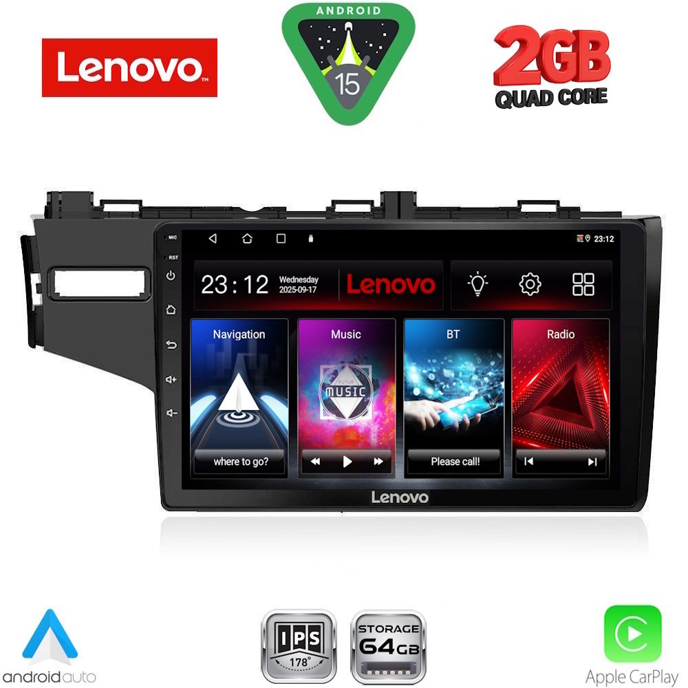 LVD2212_15 LENOVO LVD 2212_CPA (10inc) MULTIMEDIA TABLET for HONDA JAZZ mod. 2013-2019 - Image 1