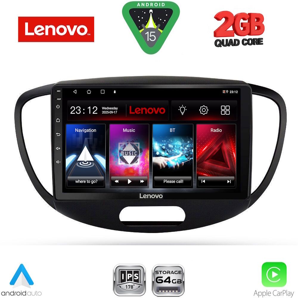 LVD2223_15 LENOVO LVD 2223_CPA (9inc) MULTIMEDIA TABLET for HYUNDAI i10 mod. 2008-2013 - Image 1