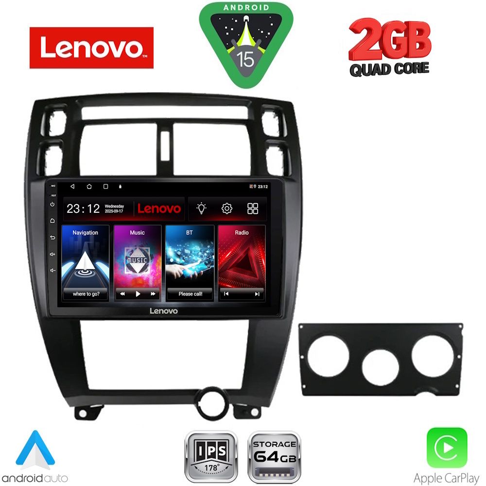 LVD2241BL_15 LENOVO LVD 2241BL_CPA (10inc) MULTIMEDIA TABLET for HYUNDAI TUCSON mod. 2004-2010 (BLACK) - Image 1
