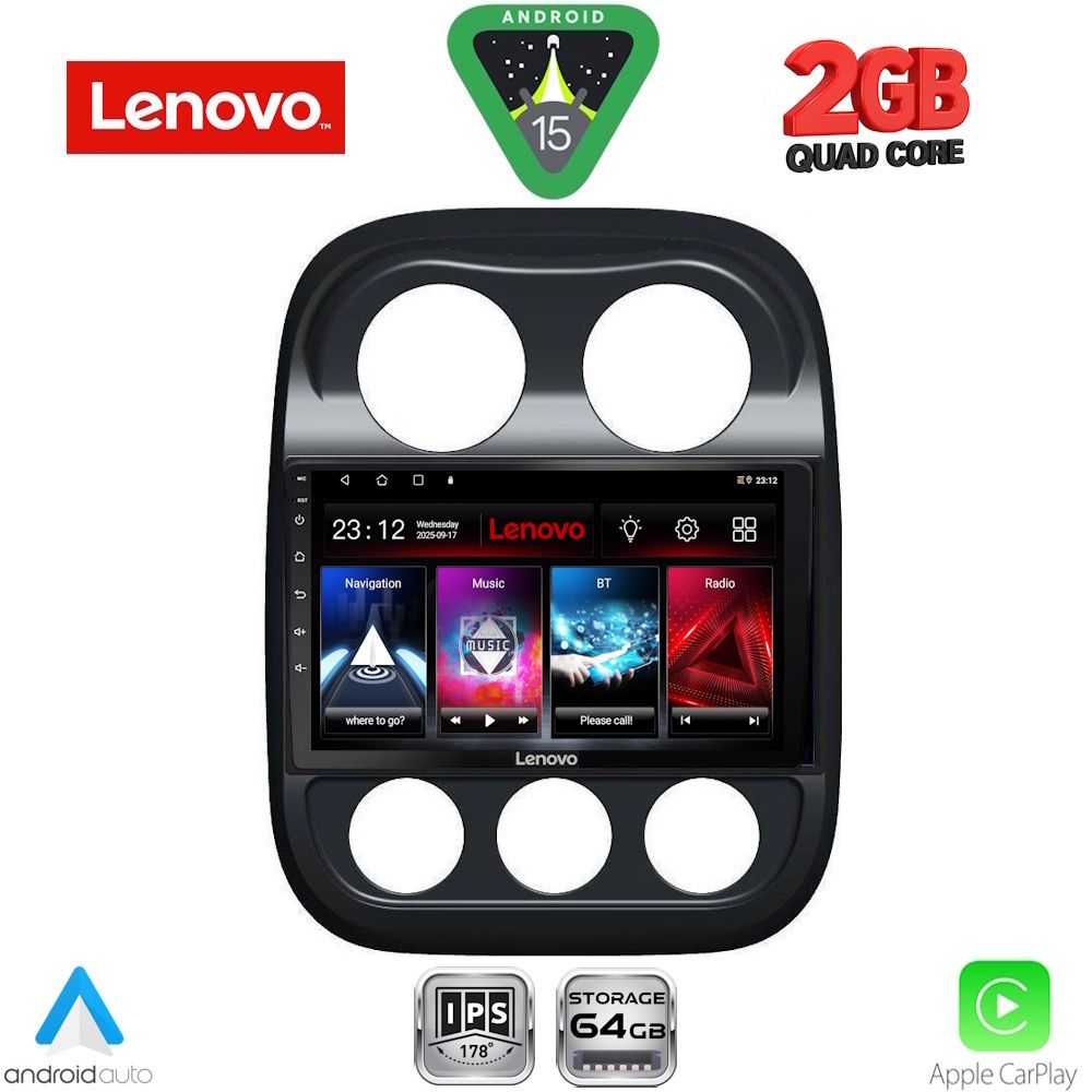 LVD2277_15 LENOVO LVD 2277_CPA (10inc) MULTIMEDIA TABLET for JEEP COMPASS - PATRIOT mod. 2007-2016 - Image 1