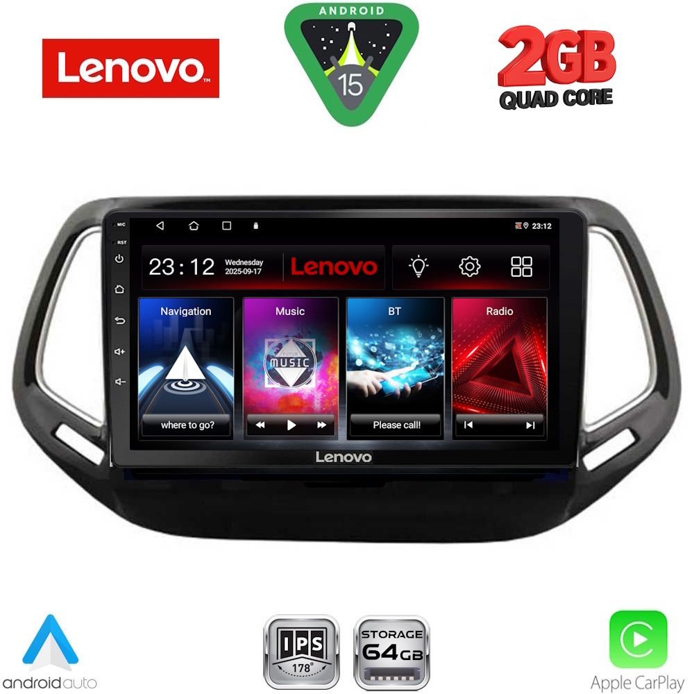 LVD2278_15 LENOVO LVD 2278_CPA (10inc) MULTIMEDIA TABLET for JEEP COMPASS mod. 2016-2021 - Image 1