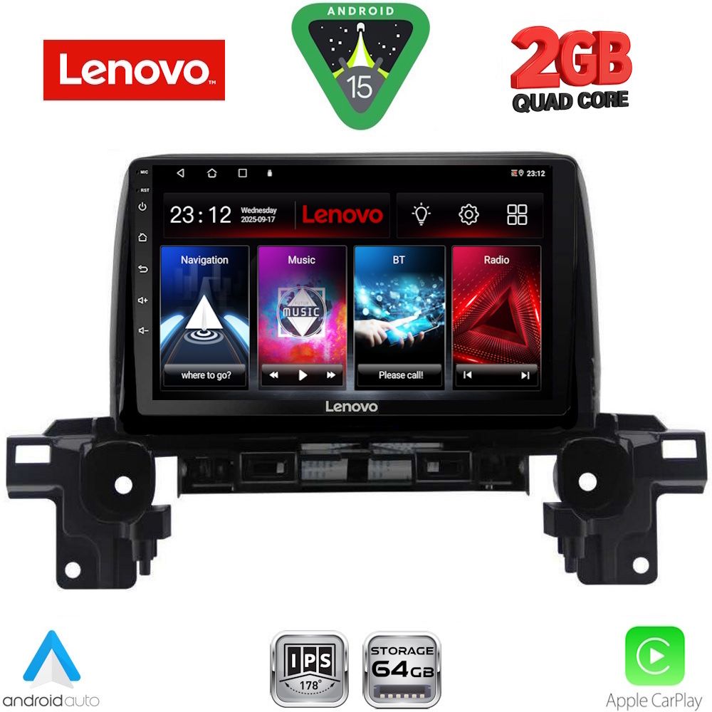 LVD2381_15 LENOVO LVD 2381_CPA (9inc) MULTIMEDIA TABLET for MAZDA CX5 mod. 2017-2025 - Image 1
