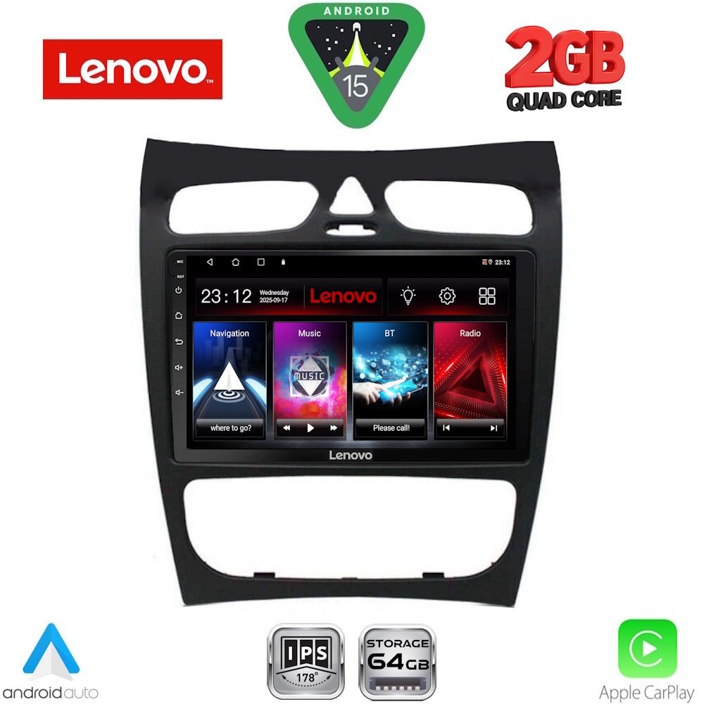 LVD2406_15 LENOVO LVD 2406_CPA (9inc) MULTIMEDIA TABLET for MERCEDES CLK (W209) mod. 2000-2004 - Image 1